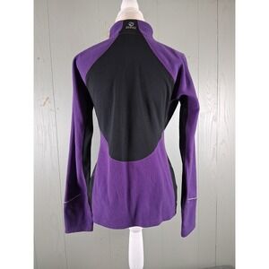 The North Face Flight Series Fleece Jacket Womens M Purple 1/2 Zip Running Thumb